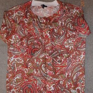 Talbot's paisley cardigan, 3/4 sleeves beautiful colors!